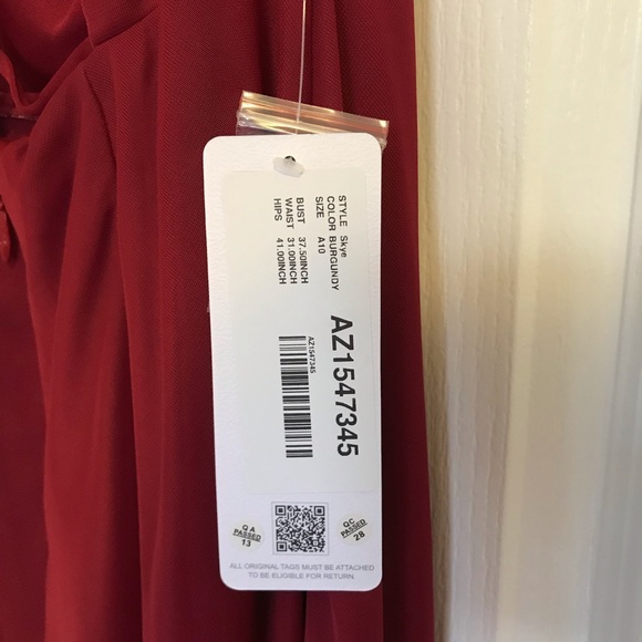 AZAZIE Burgundy Bridesmaid Dress - Picture 5 of 7